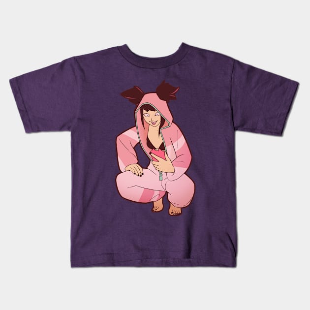 Juri Kids T-Shirt by LuizFerrarezzi